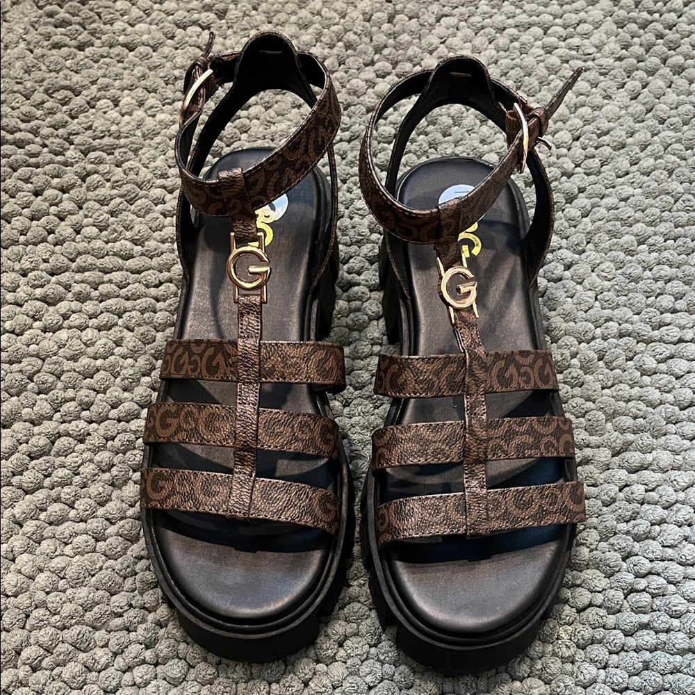 Brown Strappy Sandals